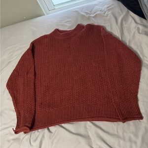 burgundy color sweater